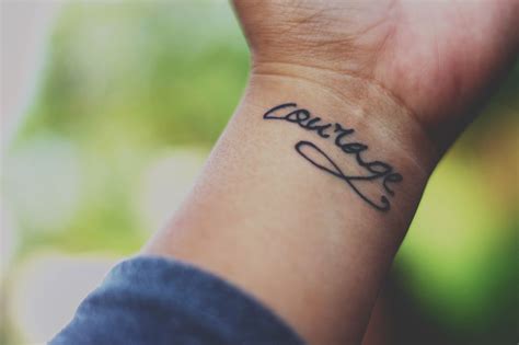 courage sign tattoo|More.